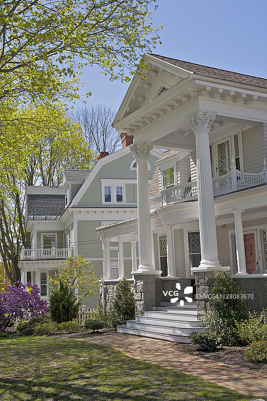 美国马萨诸塞州安多弗的美丽老房子图片素材