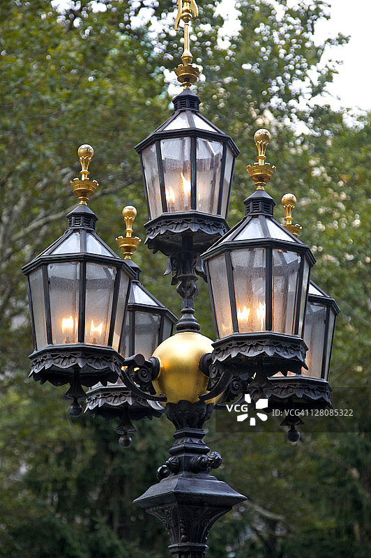 纽约市市政厅公园的煤气装置图片素材