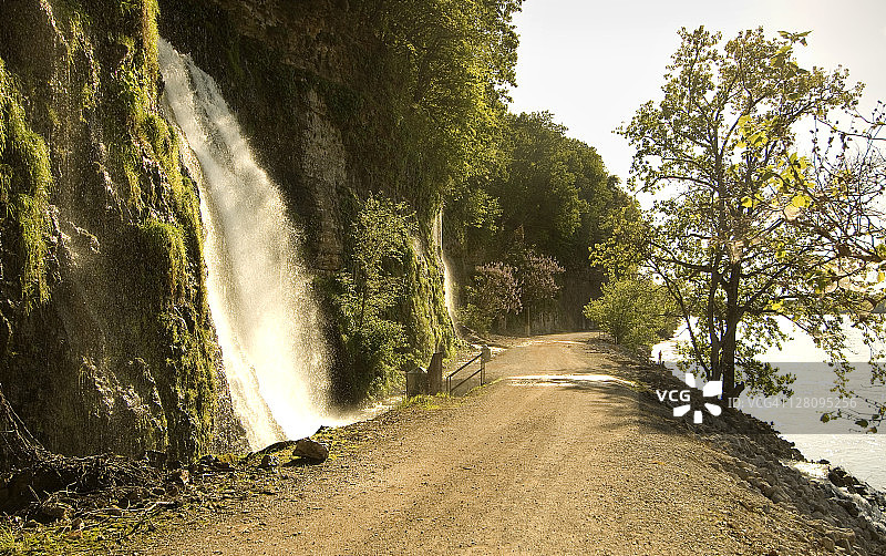 阿拉巴马州，佛罗伦萨，肌肉浅滩，威尔逊大坝水库图片素材