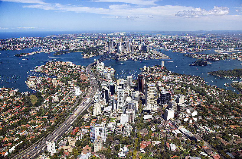 澳大利亚新南威尔士州北悉尼鸟瞰图图片素材