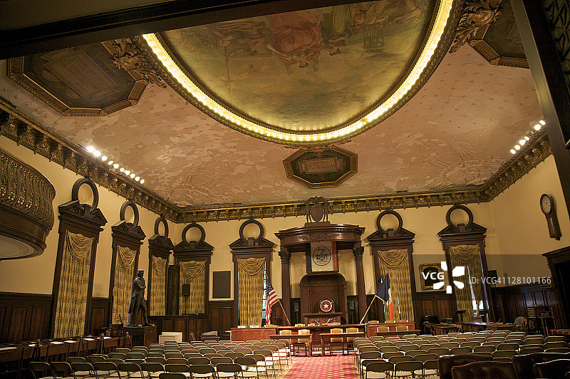 纽约市政厅议会厅内部图片素材