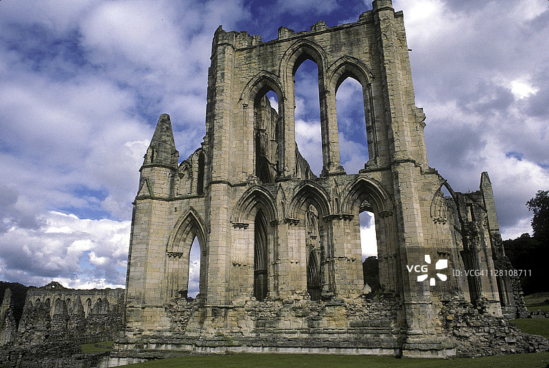 英格兰约克郡里瓦克斯修道院图片素材