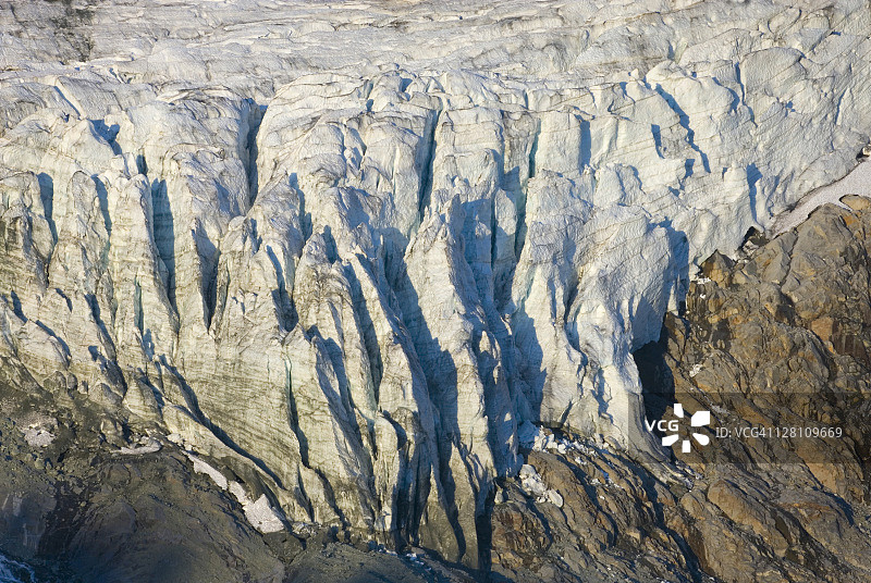 舒克桑山下柯蒂斯冰川（华盛顿州北喀斯喀德国家公园）图片素材