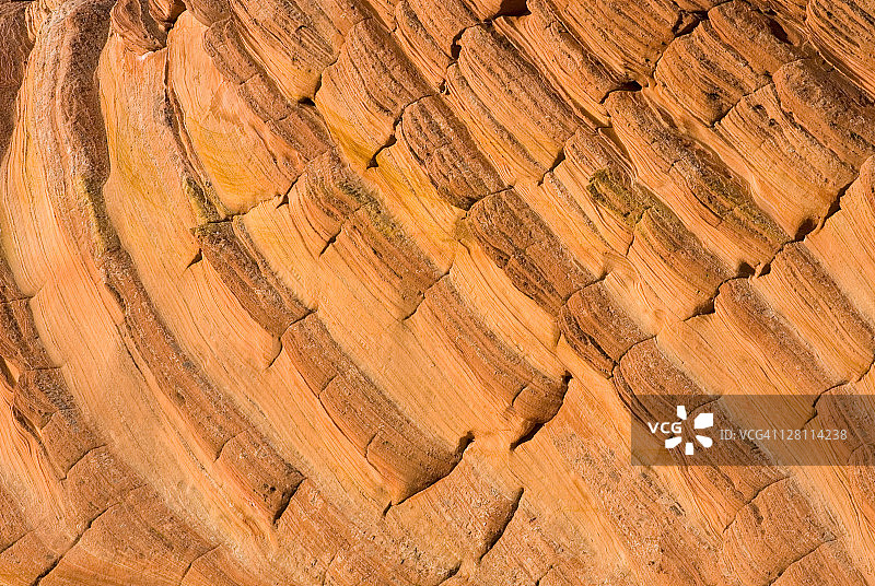 美国亚利桑那州，南郊狼丘的砂岩岩层图片素材