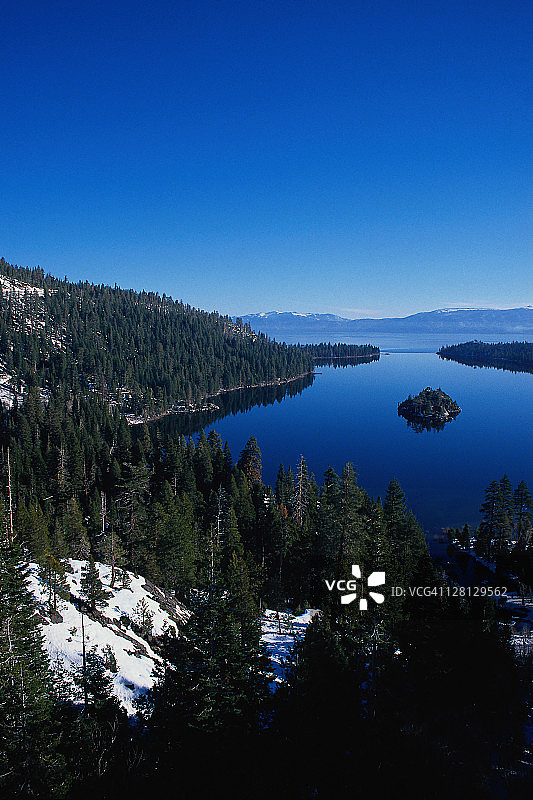 太浩湖翡翠湾，加州图片素材