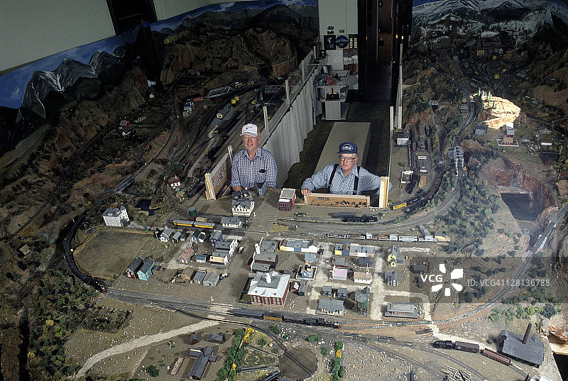 布埃纳维斯塔遗产博物馆的模型铁路图片素材