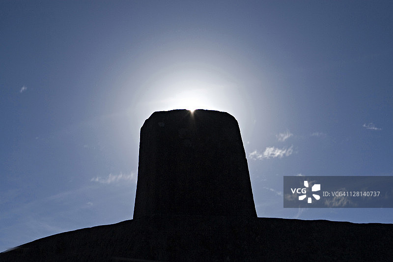 印加拴日石：位于秘鲁马丘比丘，是精确的春秋分日期指示器图片素材