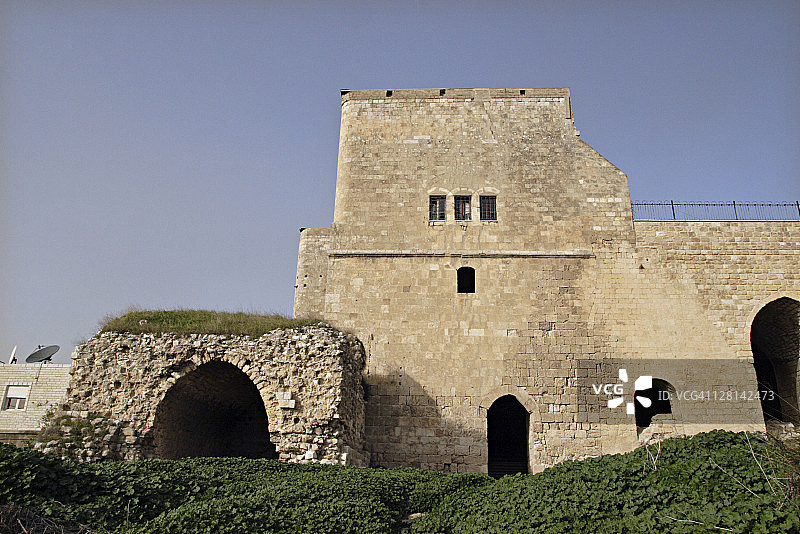 以色列下加利利地区谢法拉姆的土耳其堡垒遗址图片素材