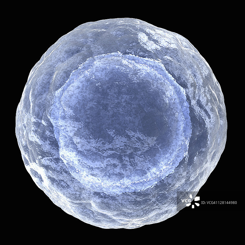 黑色背景下的通用细胞图片素材