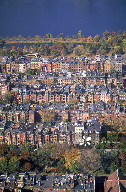 波士顿后湾，马萨诸塞州图片素材