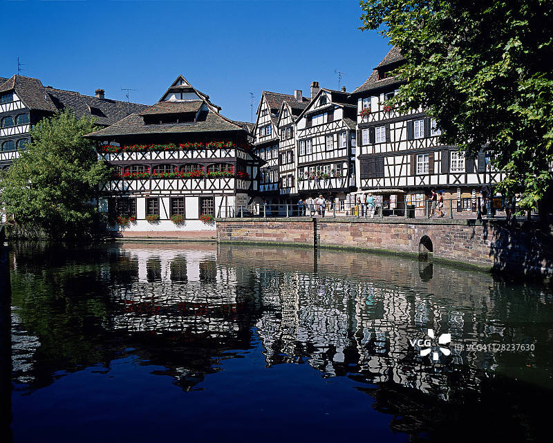 法国斯特拉斯堡小法兰西区图片素材