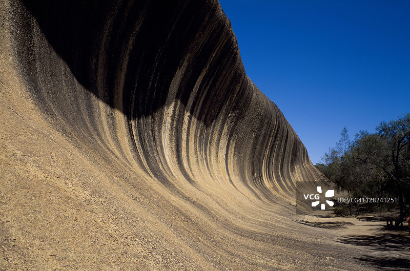 澳大利亚海登附近的波浪岩图片素材