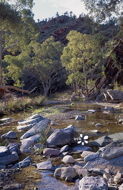 弗林德斯山脉风光与小溪图片素材