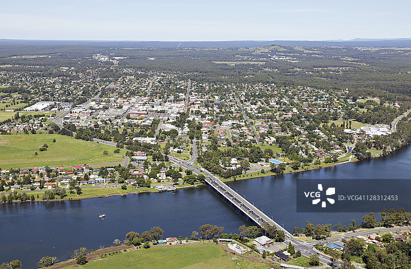 澳大利亚新南威尔士州诺拉的航拍景色图片素材