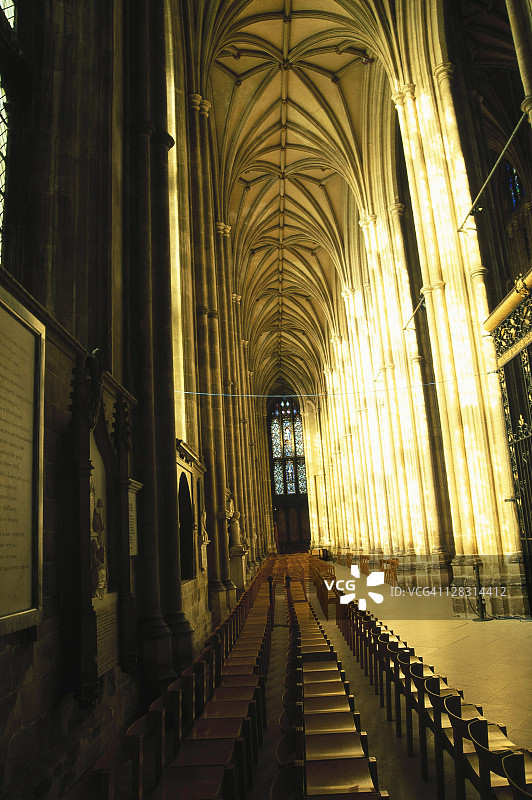 公元597年的肯特郡坎特伯雷大教堂图片素材