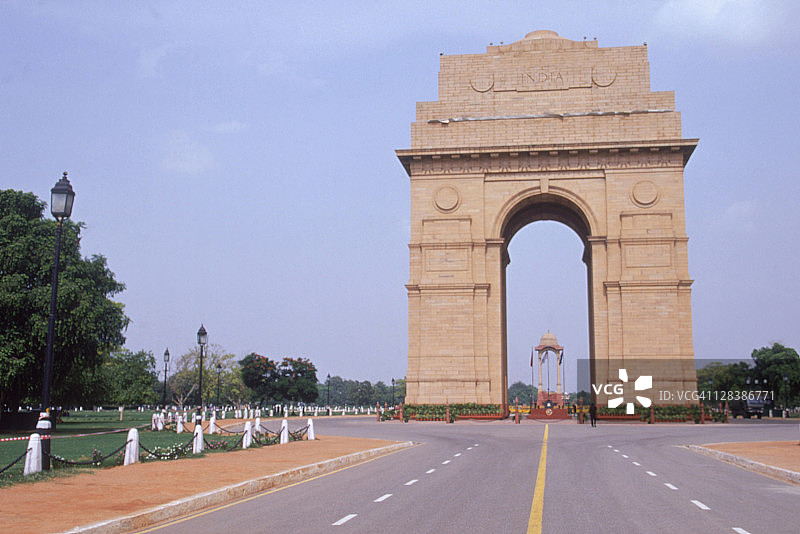印度新德里：印度门图片素材