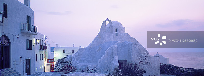 希腊米科诺斯岛帕拉波尔蒂阿尼教堂图片素材