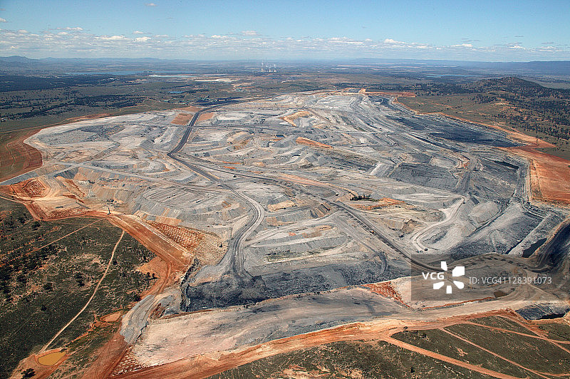 澳大利亚新南威尔士州猎人谷的露天煤矿图片素材
