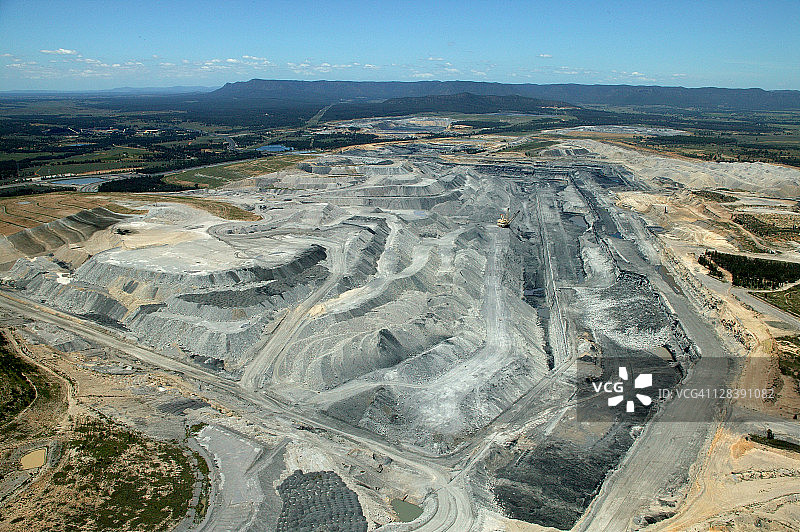 澳大利亚新南威尔士州猎人谷露天煤矿图片素材