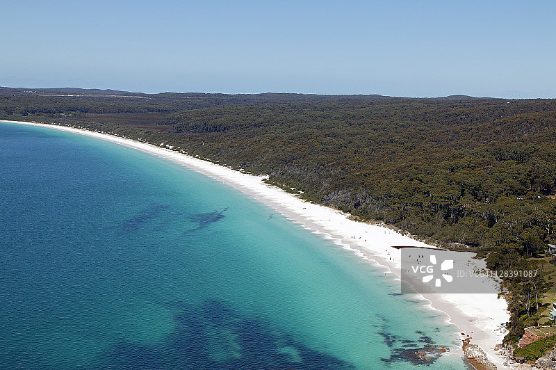澳大利亚新南威尔士州杰维斯湾的白色沙滩图片素材