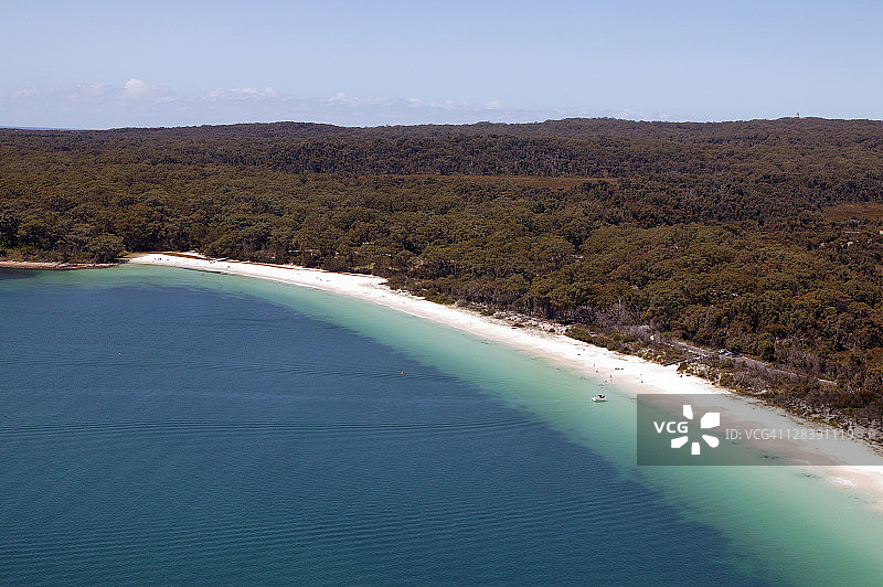 澳大利亚新南威尔士州杰维斯湾绿色地带鸟瞰图图片素材