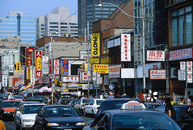 加拿大多伦多安大略省唐人街图片素材