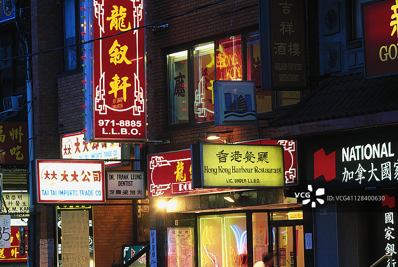 加拿大多伦多安大略省唐人街图片素材