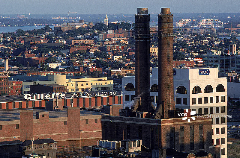 波士顿南部的工业建筑景观图片素材