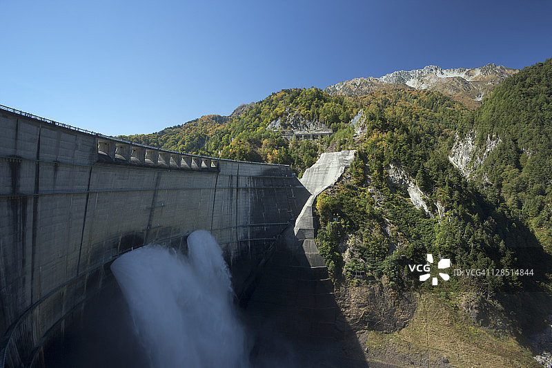 日本富山县黑部水库图片素材