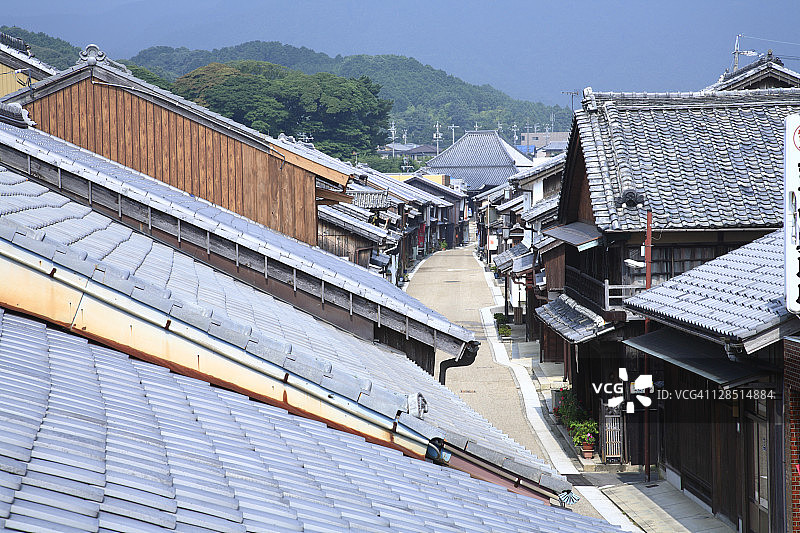 日本三重县龟山市东海道关宿图片素材