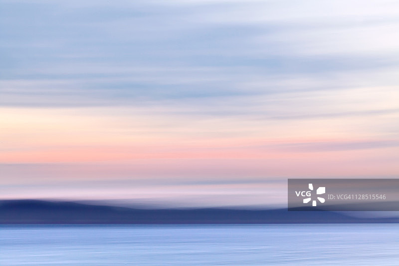 美国华盛顿州基萨普县锡贝克胡德运河海洋抽象图像图片素材