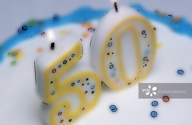 50岁生日蛋糕图片素材