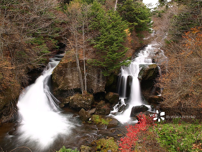 日本日光市的龙珠瀑布图片素材