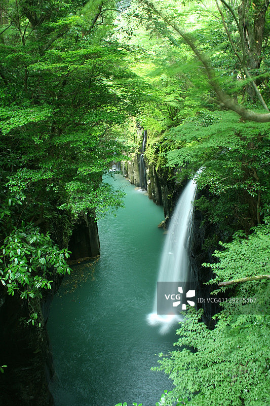 日本高千穗峡谷图片素材