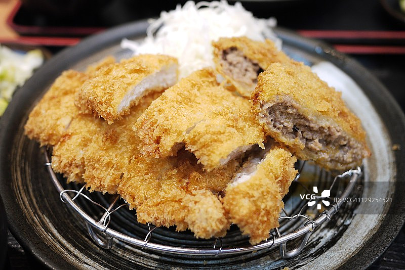 炸猪排图片素材