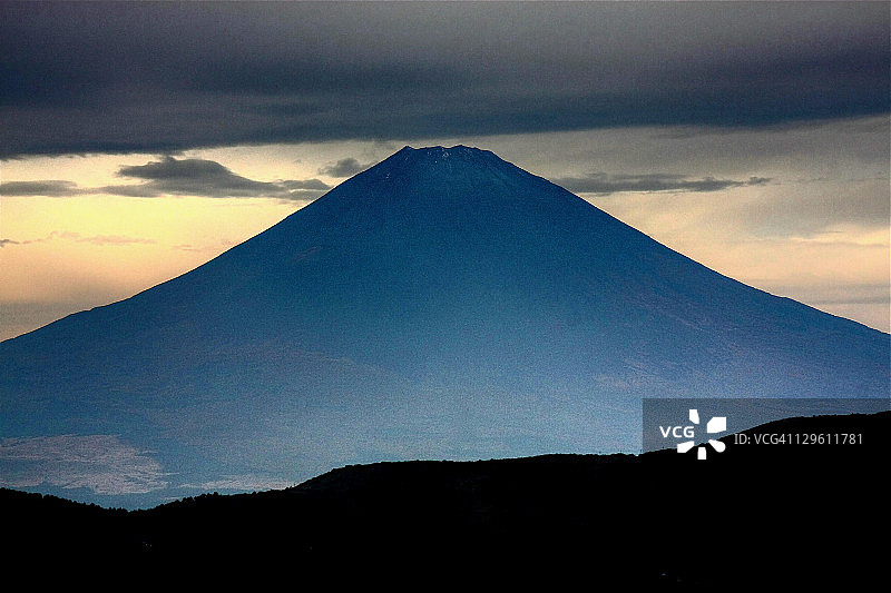 富士山剪影图片素材