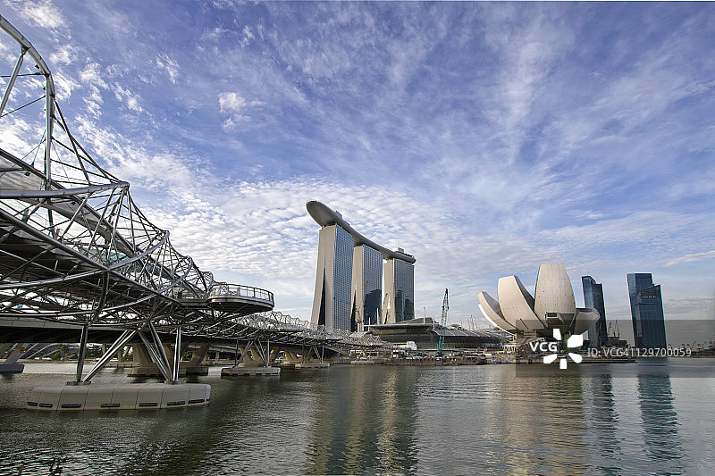 螺旋桥和滨海湾金沙图片素材