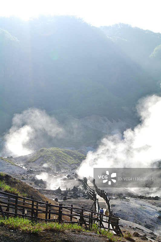 地狱谷，日本北海道图片素材