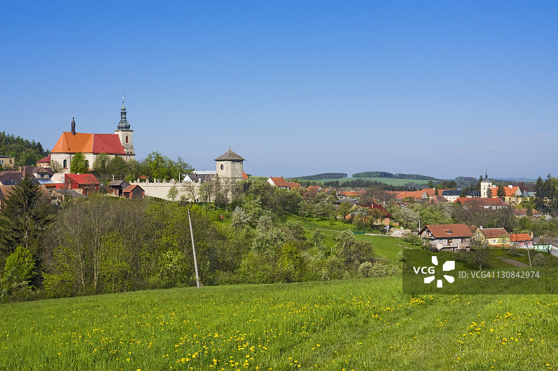 斯特里尔基，克罗梅日什区，兹林地区，摩拉维亚，捷克共和国，欧洲图片素材