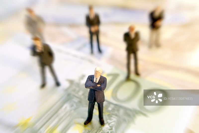 商务人士与金钱图片素材