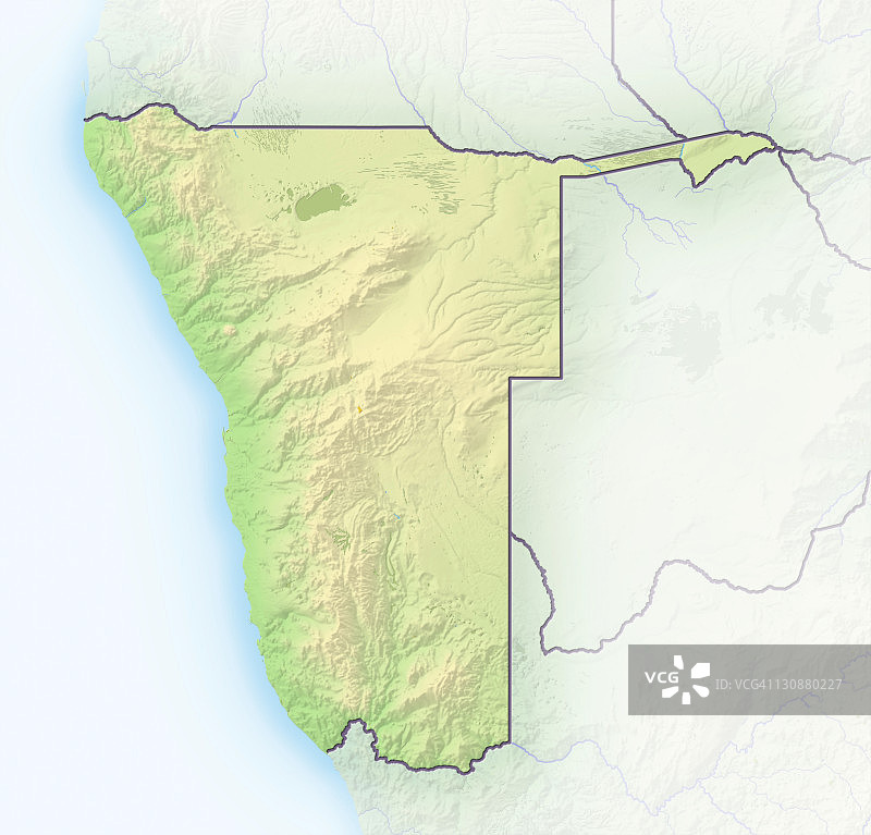 纳米比亚地形图图片素材