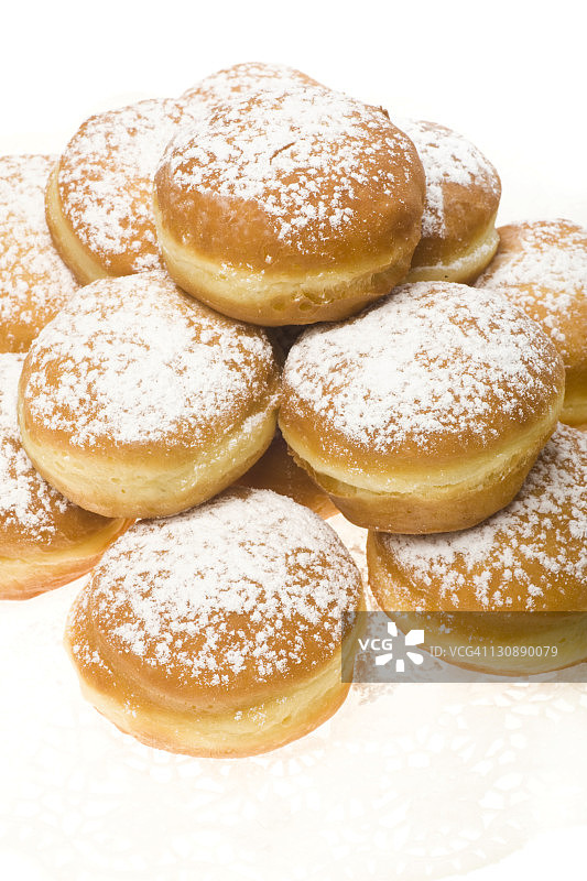 维也纳狂欢节甜甜圈或柏林甜甜圈图片素材