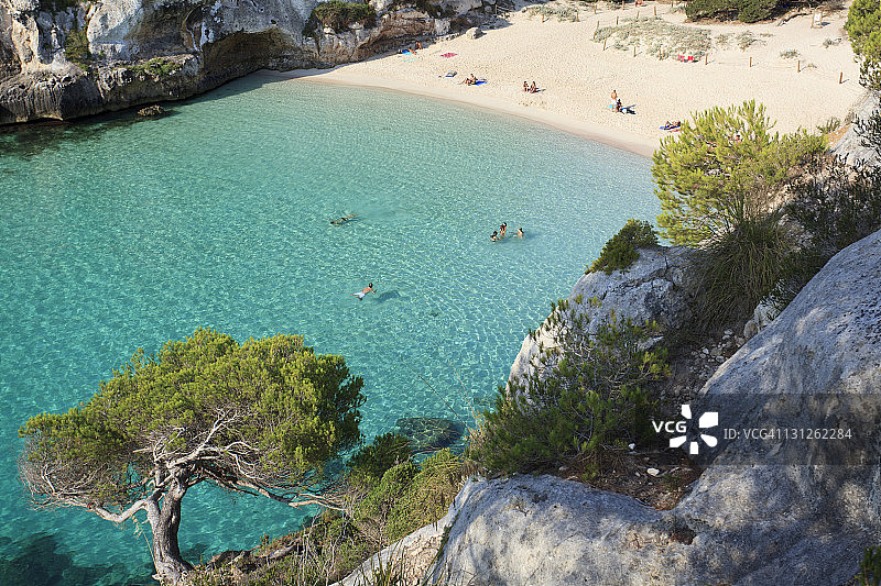 梅诺卡岛，马卡雷列塔小海湾图片素材