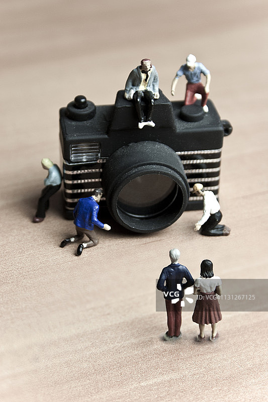 微型摄影师图片素材