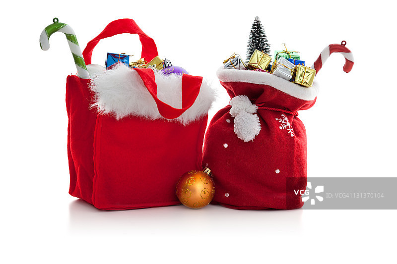 装饰品和礼物的长袜图片素材