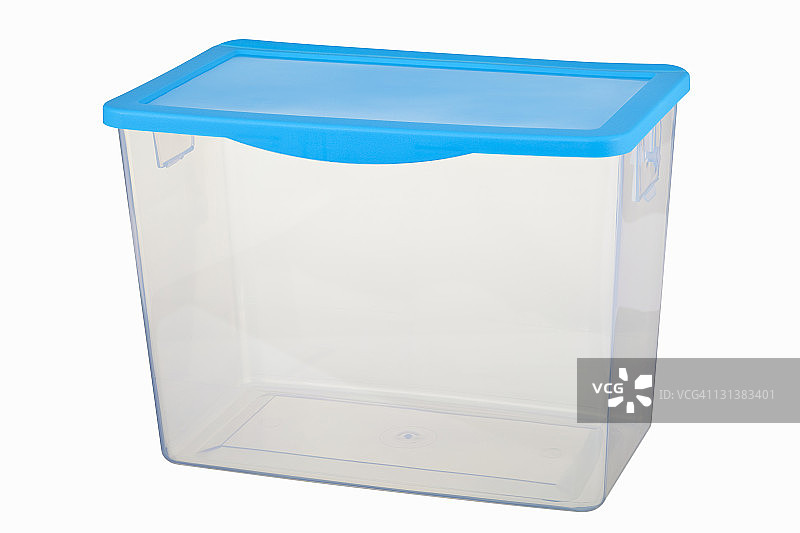 白色背景下的塑料容器图片素材