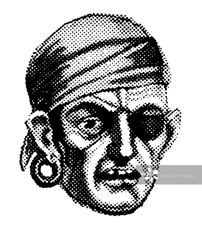 戴眼罩的海盗图片素材