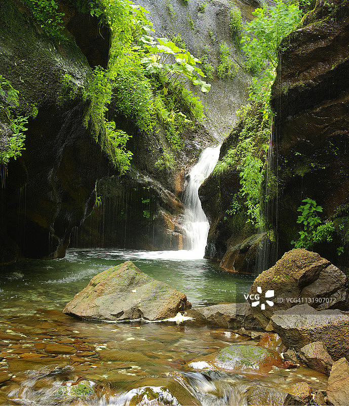 瀑布景观图片素材