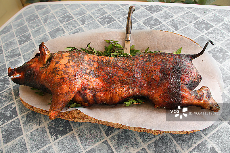 烤猪肉图片素材