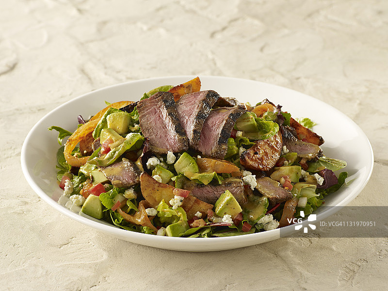 牛排沙拉图片素材
